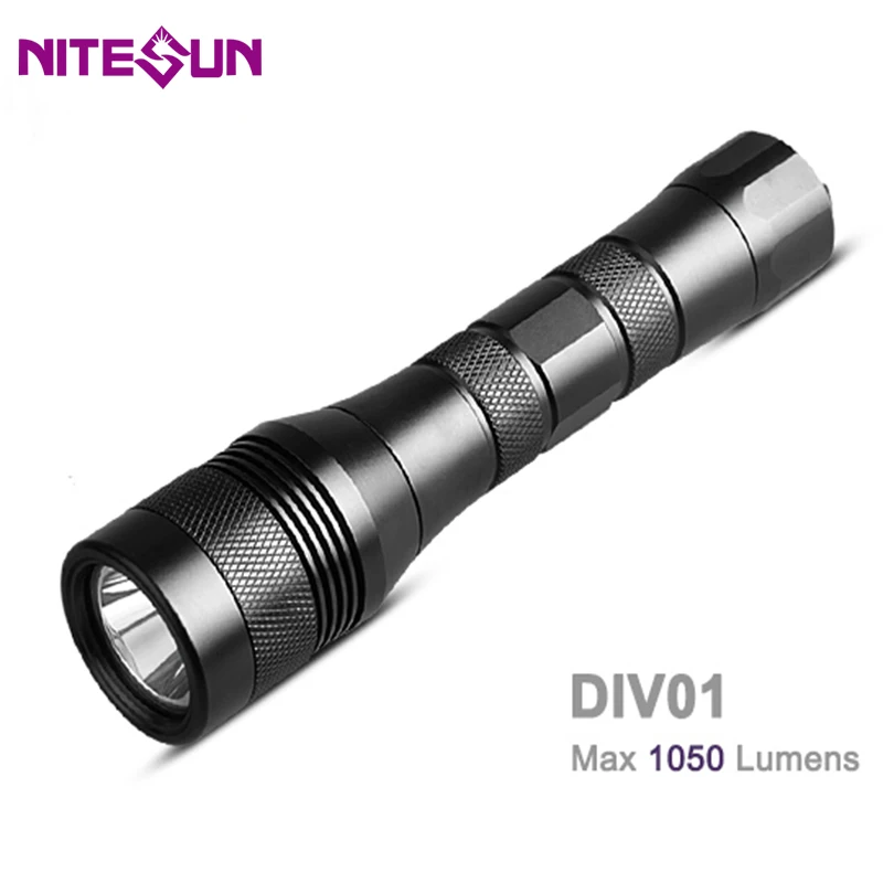 no batteries charger NITESUN DIV01 фонарик для дайвинга CREE XM-L2 U4 6500K светодиодный Макс. 1050 люмен наземный бросок 320 м подводный 150 м водонепроницаемый фонарь для дайвинга - Испускаемый цвет: no batteries charger