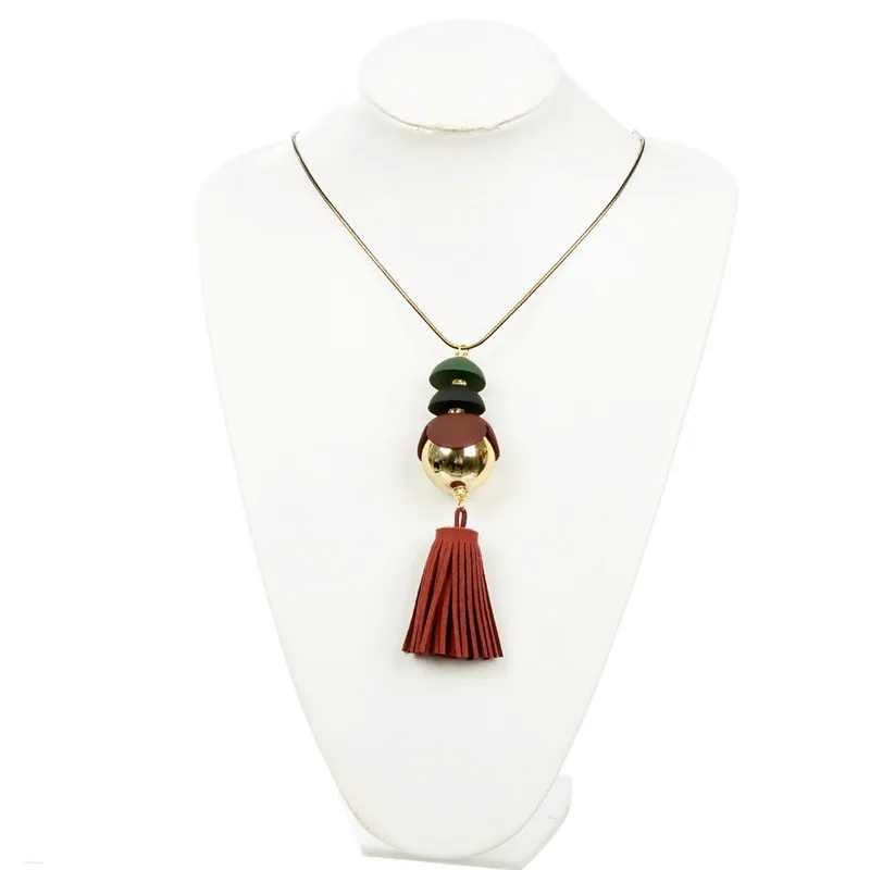 1 Pc Velvet Tassel Long Necklace Statement Fashion Jewelry Party Gift New Design Sweater Chain Hot Selling | Украшения и