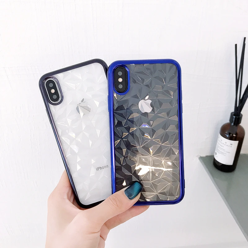 CBL Роскошные 3D ромба чехол для iphone 6 7 8 плюс Чехол Покрытие ТПУ 8X10 Тонкий