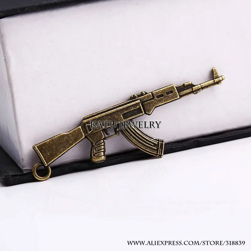 Винтажные латунные металлические амулеты AK47 для самостоятельного изготовления