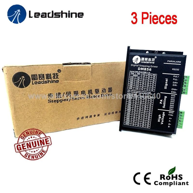 Фото Цифровой драйвер leadshine DM856 для двухфазных шаговых двигателей с максимальным Цифровой драйвер leadshine DM856 для двухфазных шаговых двигателей с максимальным