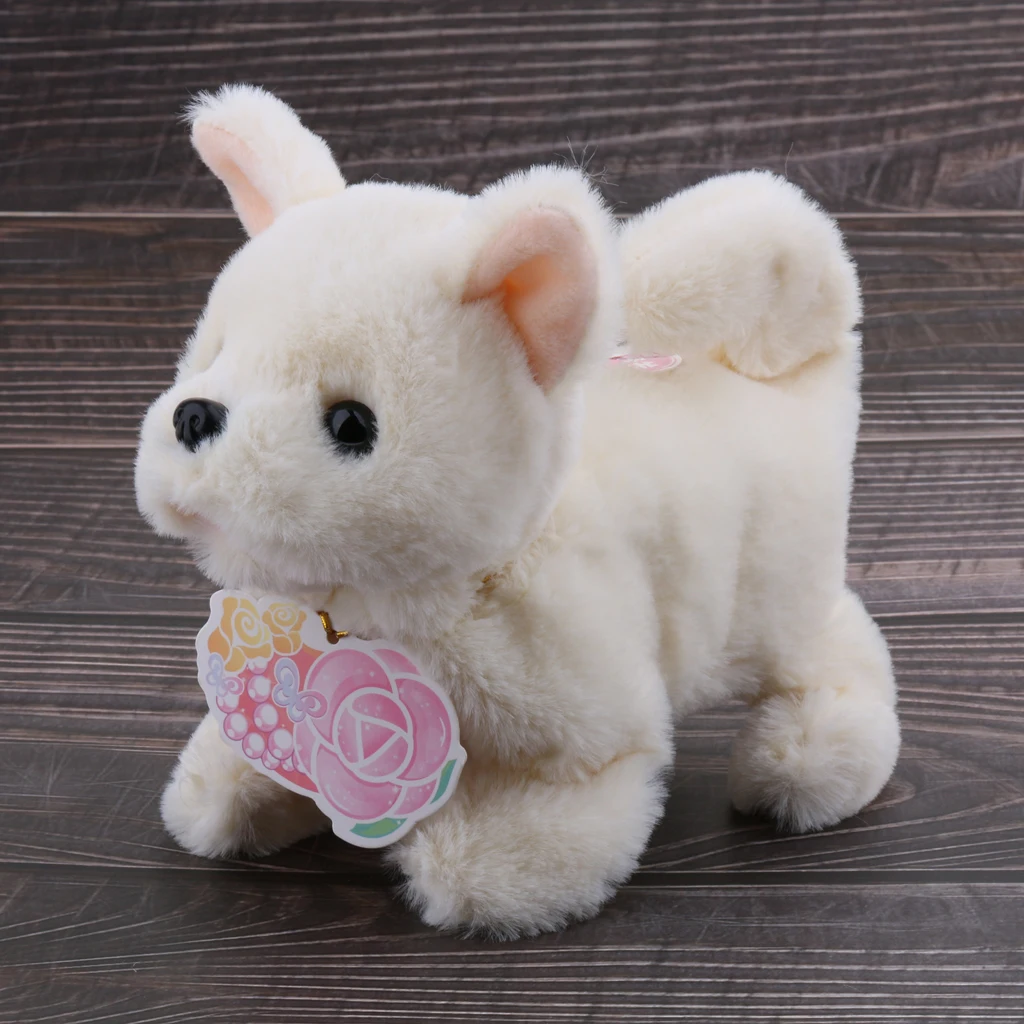 

Smart Electronic Interactive Puppy Dog Pet Soft Plush Animal Robot Kids Baby Toys Walks & Barks Wag Tail Jump - Chihuahua