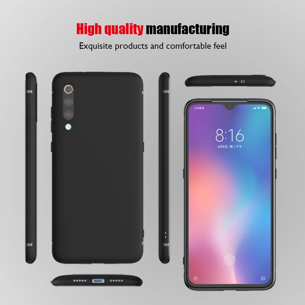 FIERBUKE Xiaomi Mi 9 Lite SE 9T Note 10 case silicone cover. TPU slim cover for mi Pro |