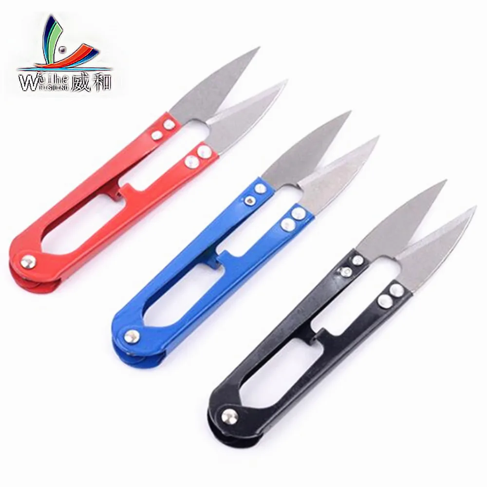 1 Pcs U-Shaped Fishing Scissors Mini Fish Embroidery Application Line Cutter Tools of Different Colors | Спорт и развлечения