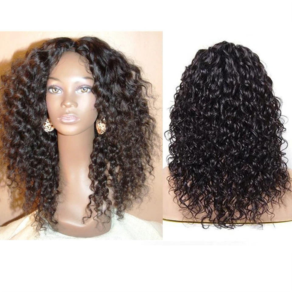 Karizma 13X4 Lace Front Human Hair Wigs Pre Plucked Brazilian Remy Water Wave Wig For Black Women Bleached Knots | Шиньоны и парики