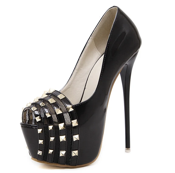 Плюс Размер 34-40 Новая 2017 Моды Платформы Высокие Каблуки Женщины Насосы Sexy