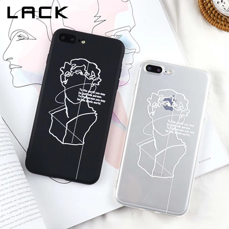 Чехол для телефона с мультипликационным принтом "LACK" для iphone XS Max, XR, X, 6 S, 6, 7, 8 Plus, 11, 11 Pro, Max, Ультратонкий Мягкий чехол из ТПУ с художественным рисунком