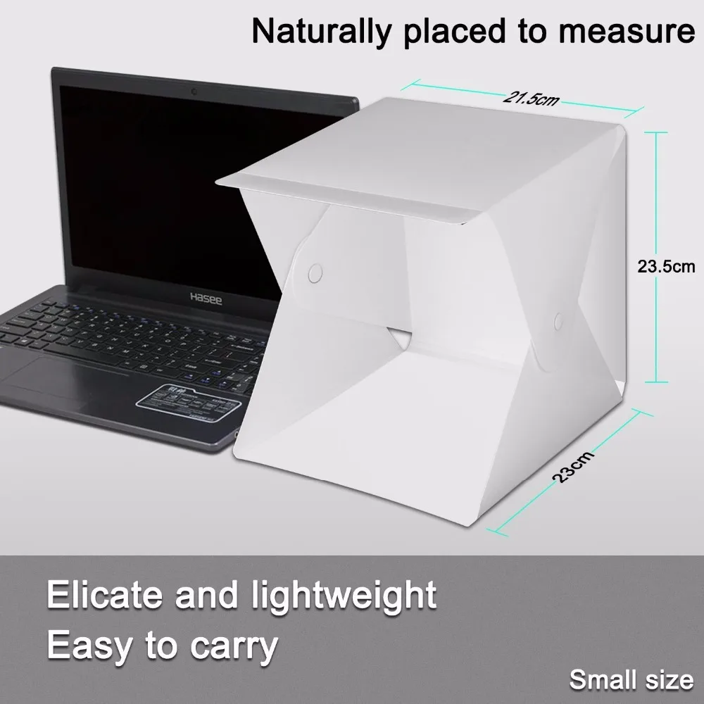 JKING складной фотографии Studio Box lightbox Softbox светодиодный световой короб для iPhone Samsang