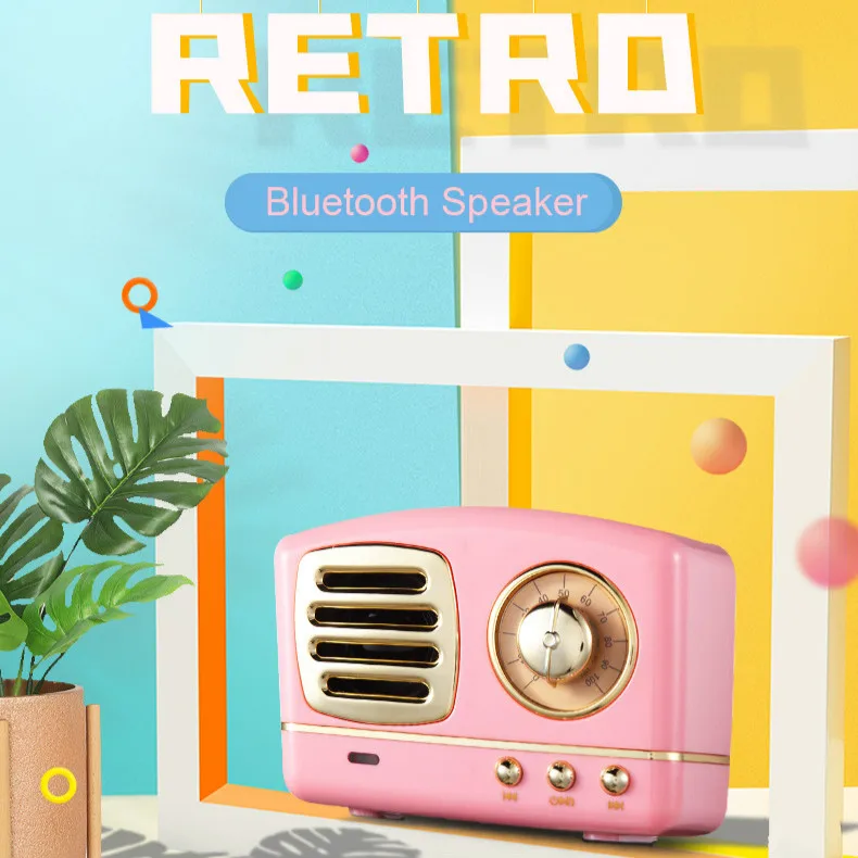 Новый стиль мобильный телефон Bluetooth динамик инновационный радио ретро