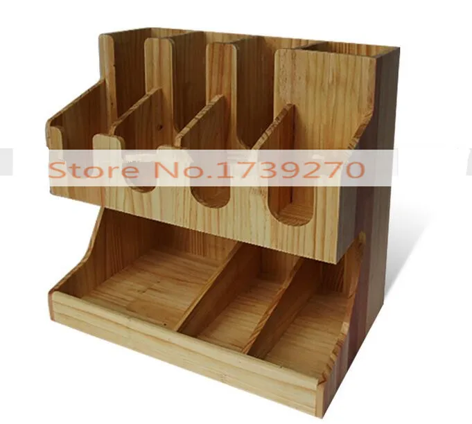 Новое поступление высокое качество деревянные полки для стаканчиков новый пулер