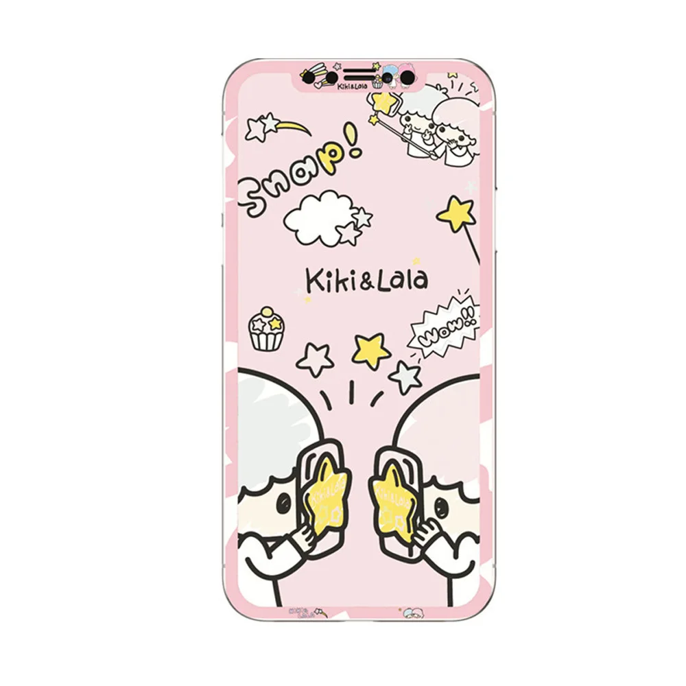 X61 6D милый кролик мультфильм Закаленное стекло протектор экрана для iPhone X XS Max XR анти взрыв модная стальная пленка протектор экрана - Цвет: X61