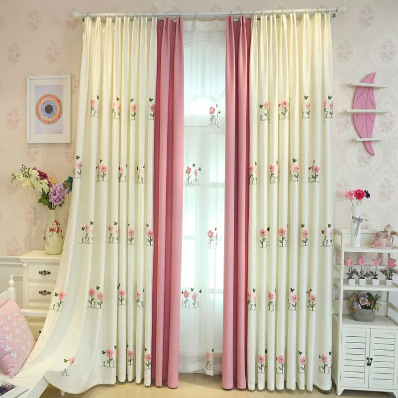 Европейский и американский стиль цветочный дизайн вышивка занавеска для