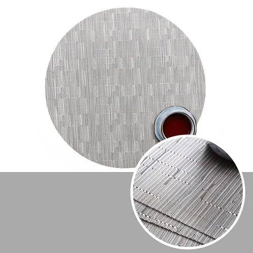 Style 7 PVC Round Placemat for Dining Table Mat Heat Insulation Non-Slip Placemats Disc Napkin Tableware Pads Coaster Coasters Table - Цвет: Style 7