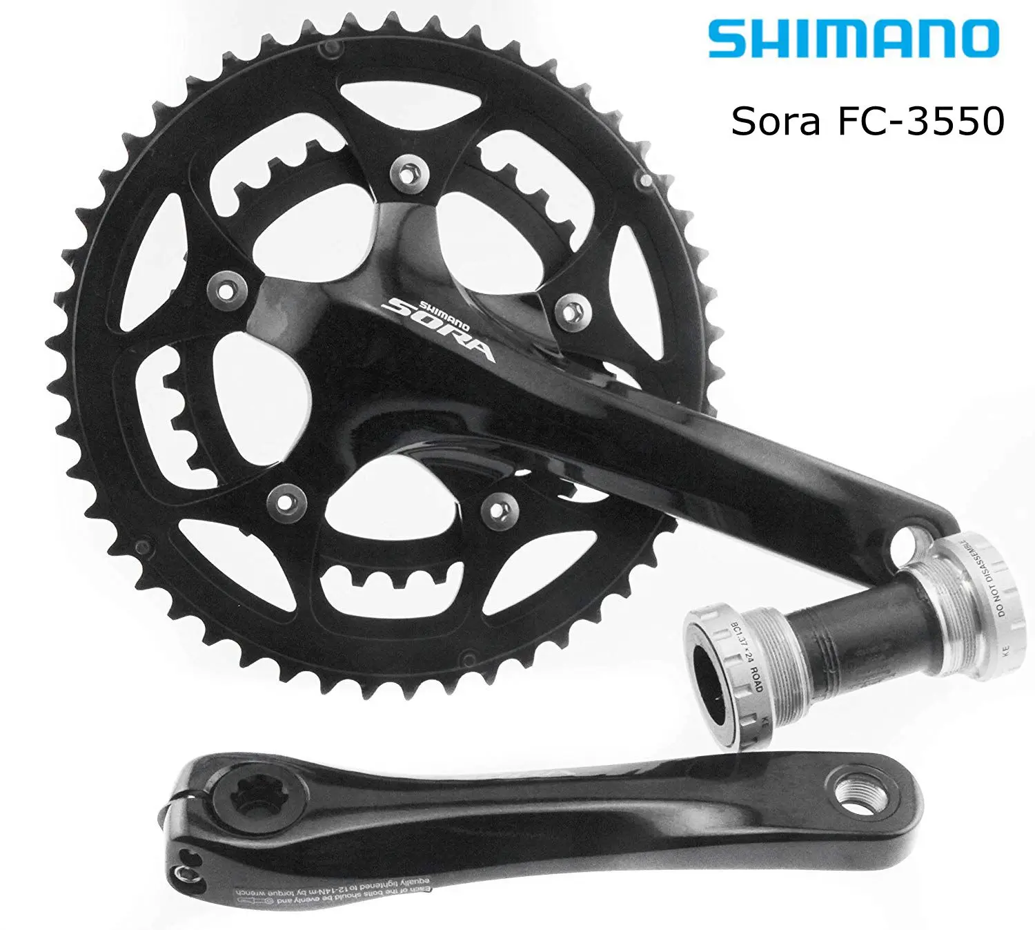 Shimano Сора FC-3550 9 Скорость дорожный велосипед компактный шатуны + BB 50/34 Т 170 мм Новый |
