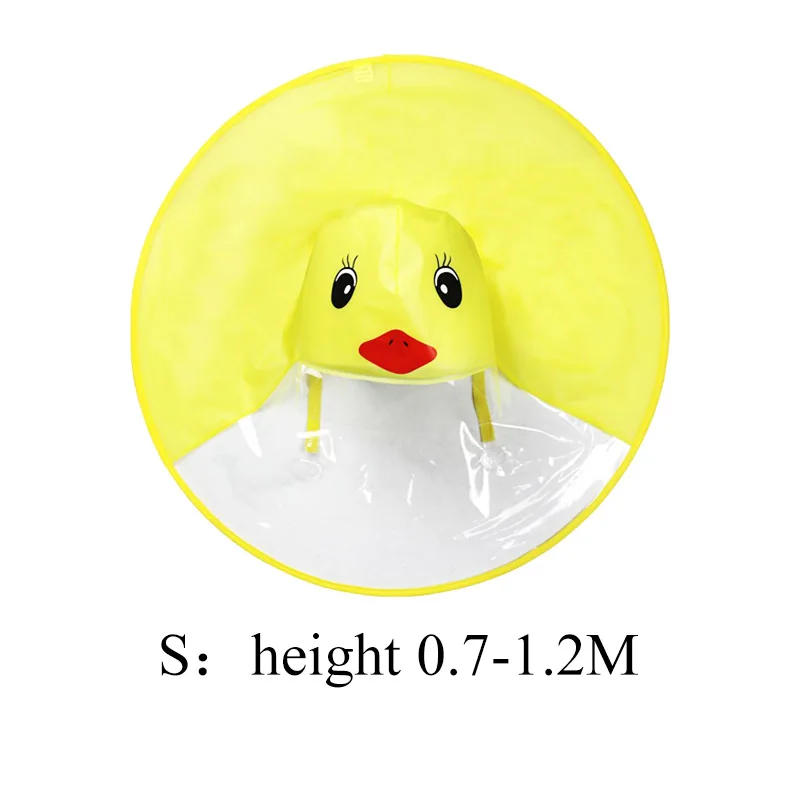 Yellow duck-S UFO детский плащ-дождевик зонтик дождевик пончо водонепроницаемый дождевик для детей чехол для зонта веселые игрушки для рыбалки на открытом воздухе - Цвет: Yellow duck-S