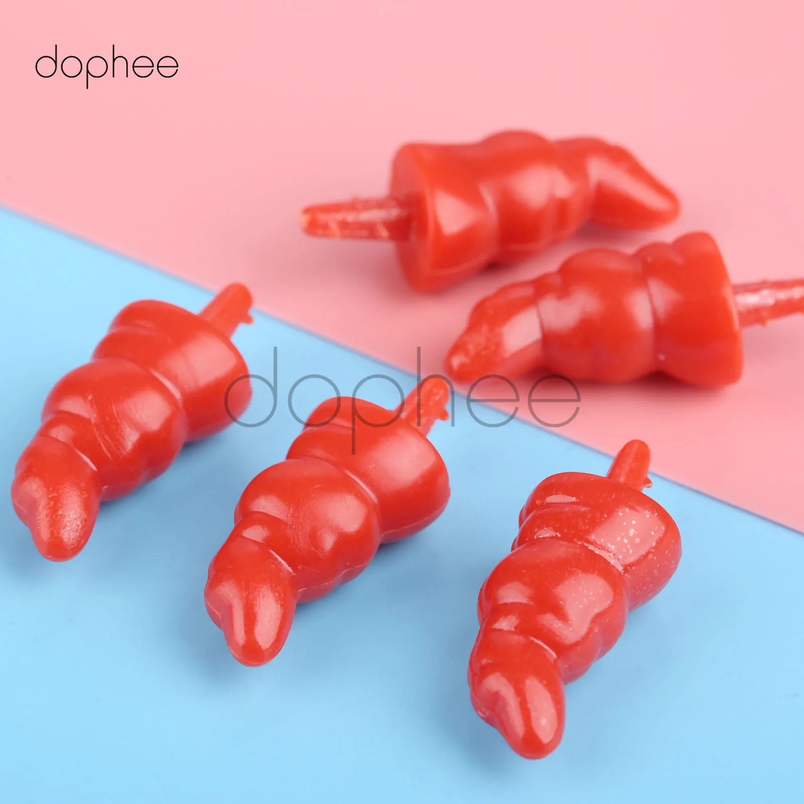 Dophee Снеговик красный нос ремесло DIY Кукла нос пластик Санта Клаус нос для шитья Крафт кукла плюшевая кукла животные