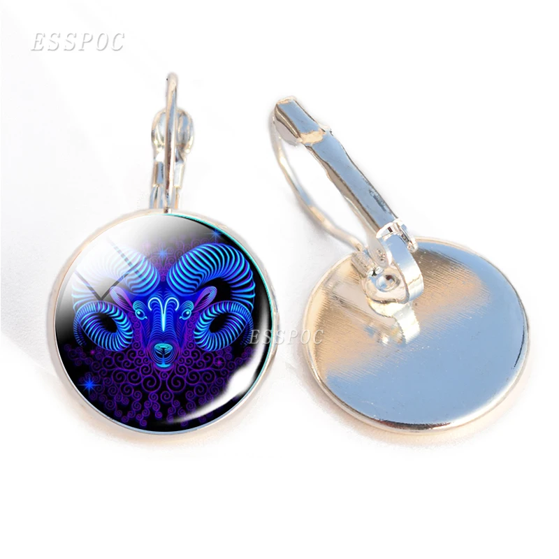 Женские серьги гвоздики в виде знака зодиака|Серьги-гвоздики| |