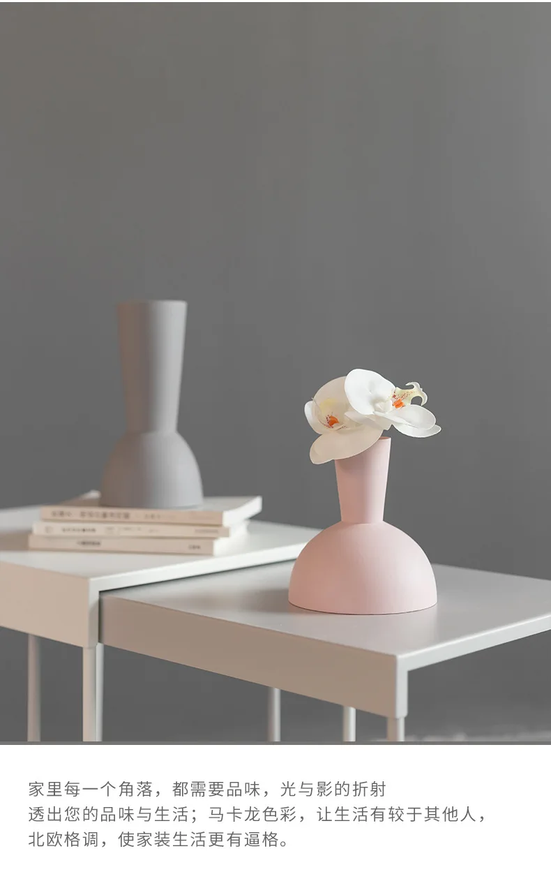 Керамическая ваза Morandi, розовые, синие, серые настольные вазы для цветов, аксессуары для дома, свадьбы, спальни, Современное украшение для гостиной