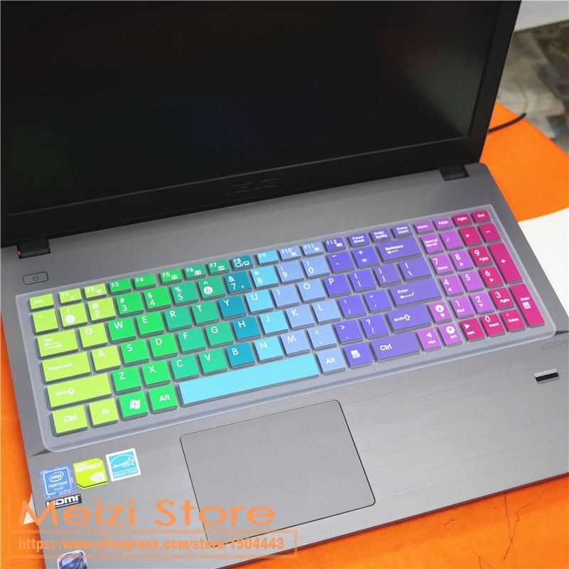 Силиконовая защитная накладка на клавиатуру для ноутбука Asus N56u N56VM N56VZ N56VN56 N56J N56JR