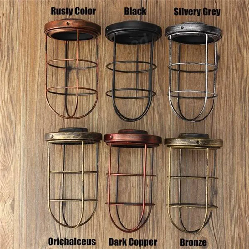 Железная Ретро винтажная лампа клетка DIY промышленный абажур крышка лампы для