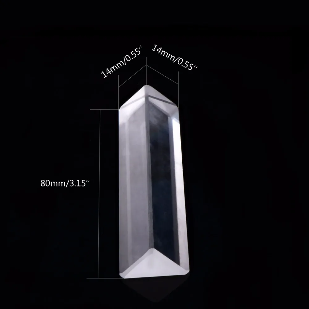 K9 Optical Glass Right Angle Reflecting Triangular Prism For Teaching Light Spectrum M05 | Инструменты