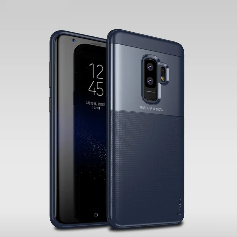 Blue Для samsung S9 Plus Чехол IPAKY S9 Note 9 S10e PC Гибридный Силиконовый защитный чехол мягкий чехол для samsung Galaxy S10 Plus чехол - Цвет: Blue