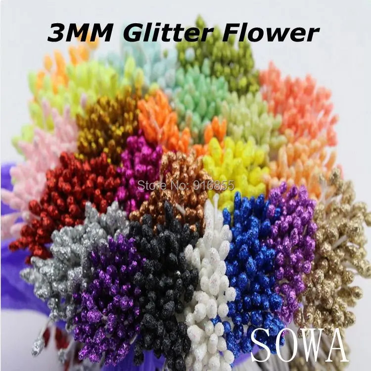 Бесплатная доставка 3 мм 1800 шт. Двойные наконечники разноцветные цветочные