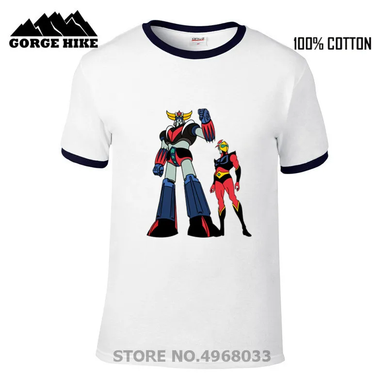 Японский аниме Mazinger Z 3D Футболка с принтом Hombre No Fade Grendizer Goldrake ufo робот размера плюс