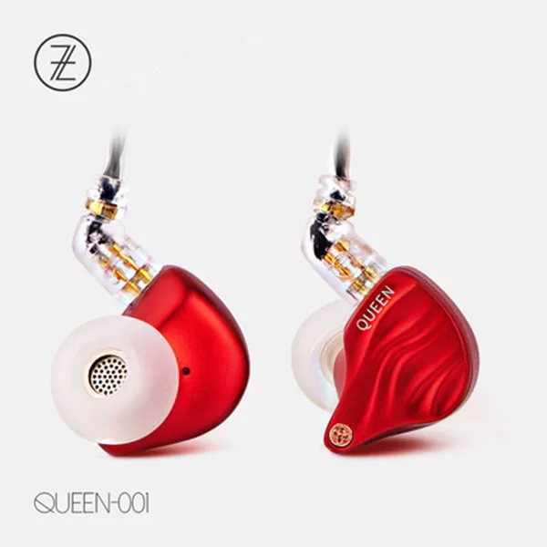 red Ароматный Zither TFZ QUEEN 2Pin интерфейс металл в ухо монитор HIFI наушники 3,5 мм спортивные музыкальные динамические DJ сценические наушники - Цвет: red