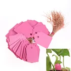 Многоразовые Т-образные наклейки для садовых растений из ПВХ, 100 шт., водонепроницаемые маркер метки для детских цветов, для украшения растений, сада