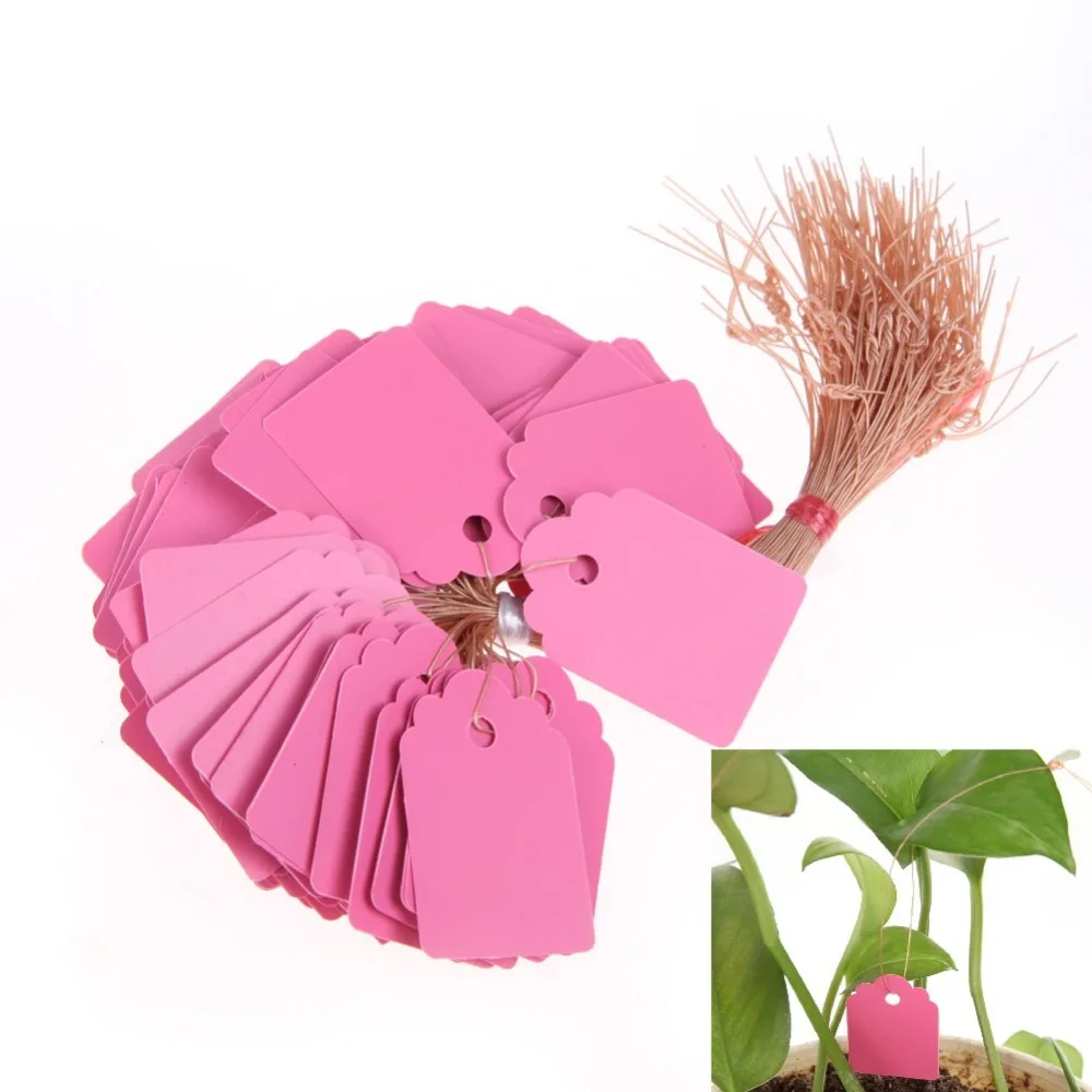 100 шт. многоразовые ПВХ T образные ярлыки для садовых растений водонепроницаемые