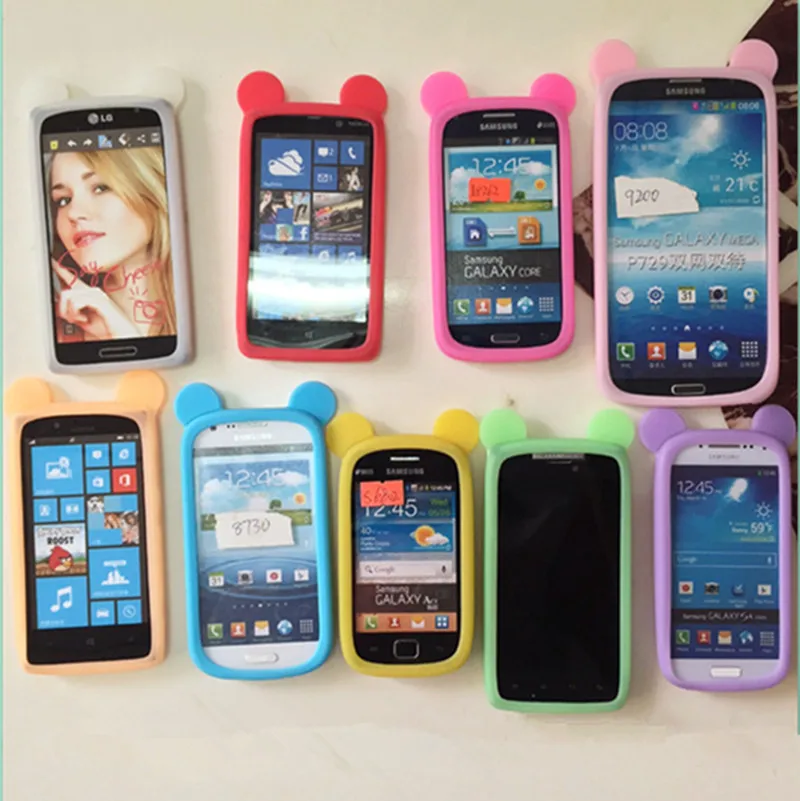 Silicone Frame Phone Cover Case For Samsung Galaxy S6 S5 S4 Lenovo P780 S850 Meizu M2 mini MX3 MX4 Xiaomi Mi3 Mi4 Mi4c Mi4i |