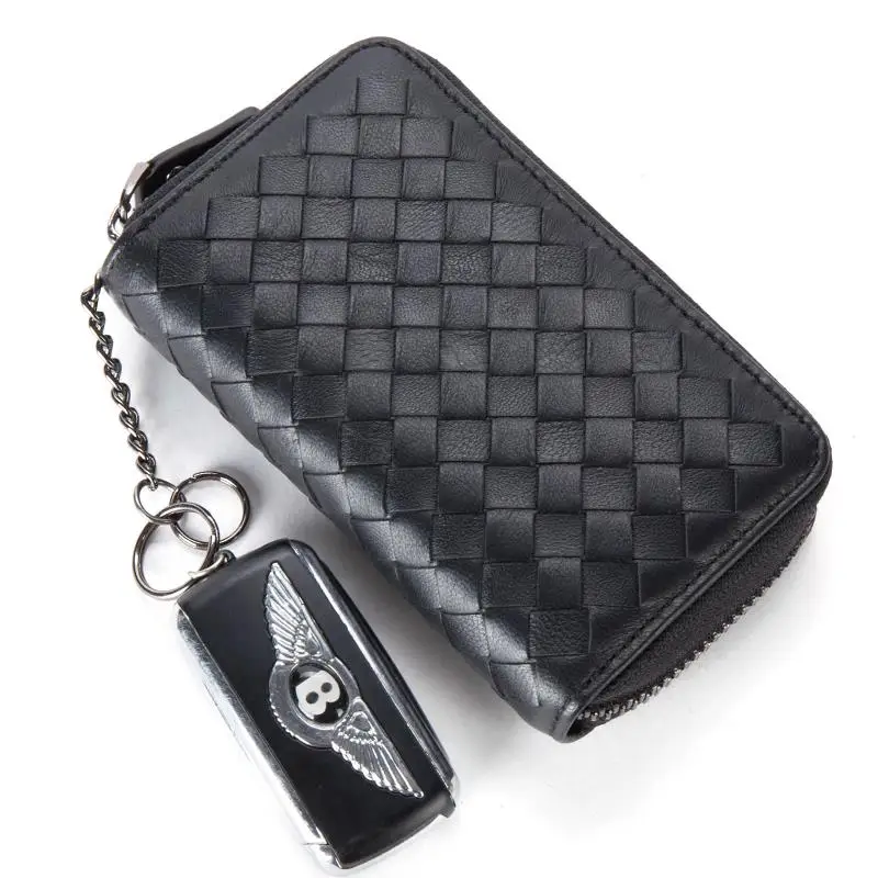 Модные женские и мужские бумажники для ключей из натуральной овчины ручной