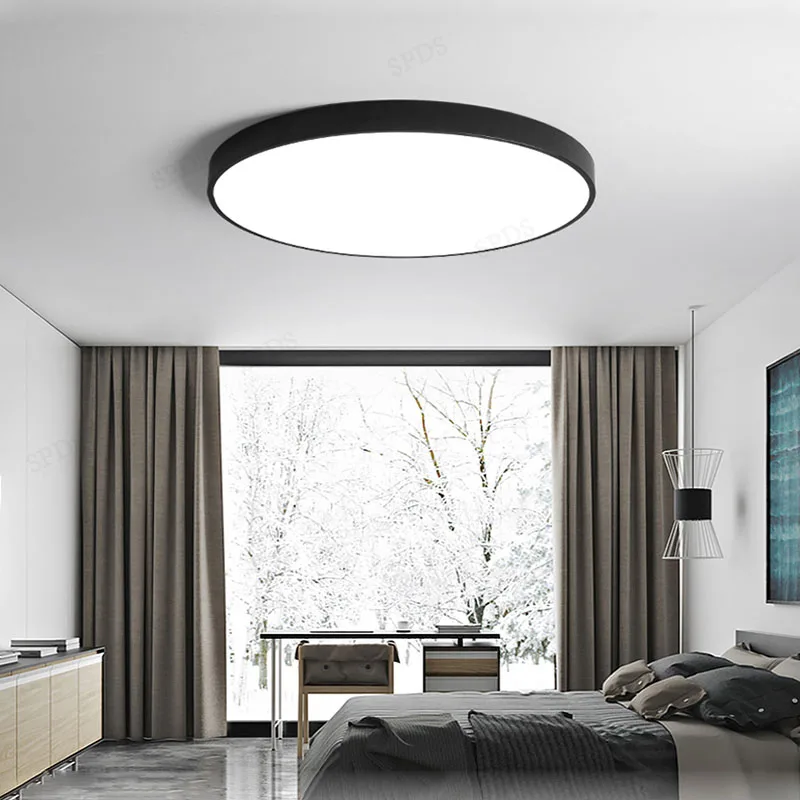 Modern Wrought Iron Acrylic LED Indoor Lighting Home Decor Ceiling Lamp lamparas de techo Surface mounted | Освещение