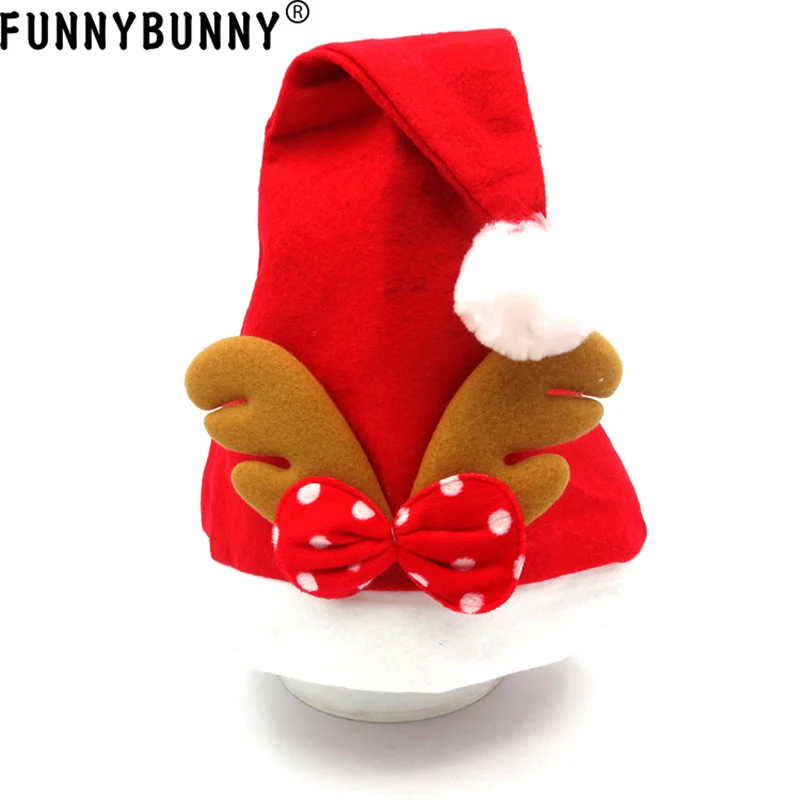 FUNNYBUNNY Рождественская шапка Санта-Клауса с оленями подарок на вечеринку для