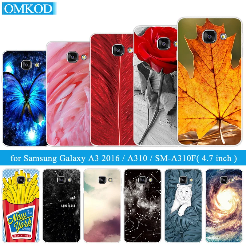 Для Samsung Galaxy A3 2016 A310 A3100 A310F чехол для телефона роскошный мягкий ТПУ матовый |