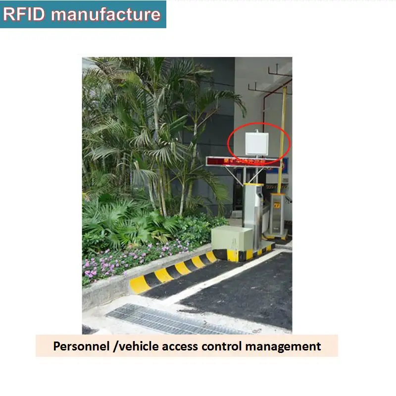 UHF rfid метка считыватель антенны 12dbi линейная поляризация с 100 шт. наклейки на