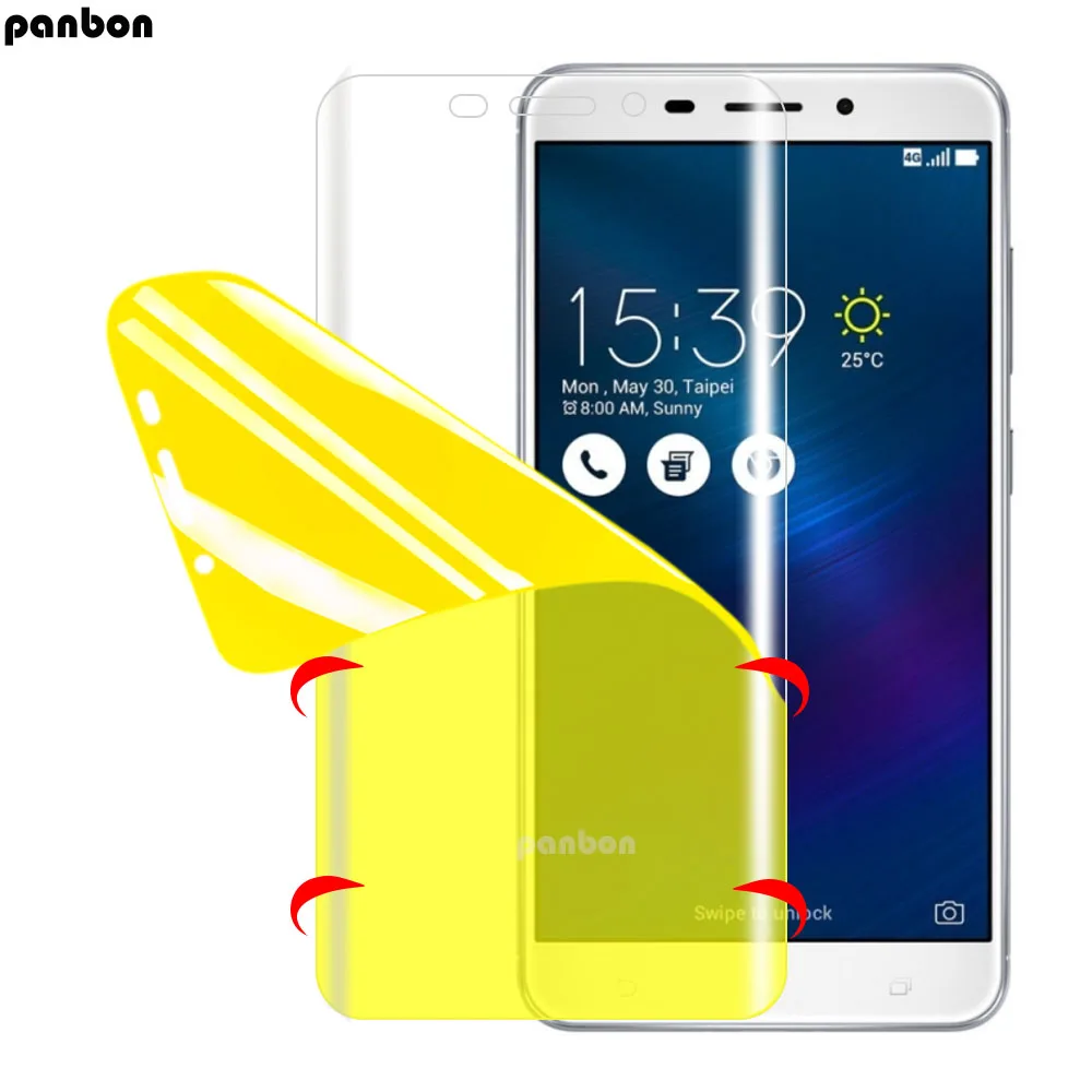 5D нано пленка для Asus Zenfone 3 ZE552KL гидрогелевая полное покрытие мягкая защитная из