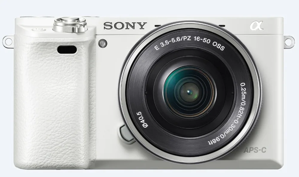 Цифровая беззеркальная камера Sony A6000 с объективом 16 50 мм разрешением 24 МП Full HD