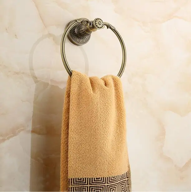 Аксессуары кольцо для полотенец держатель крепление из твердой латуни полностью