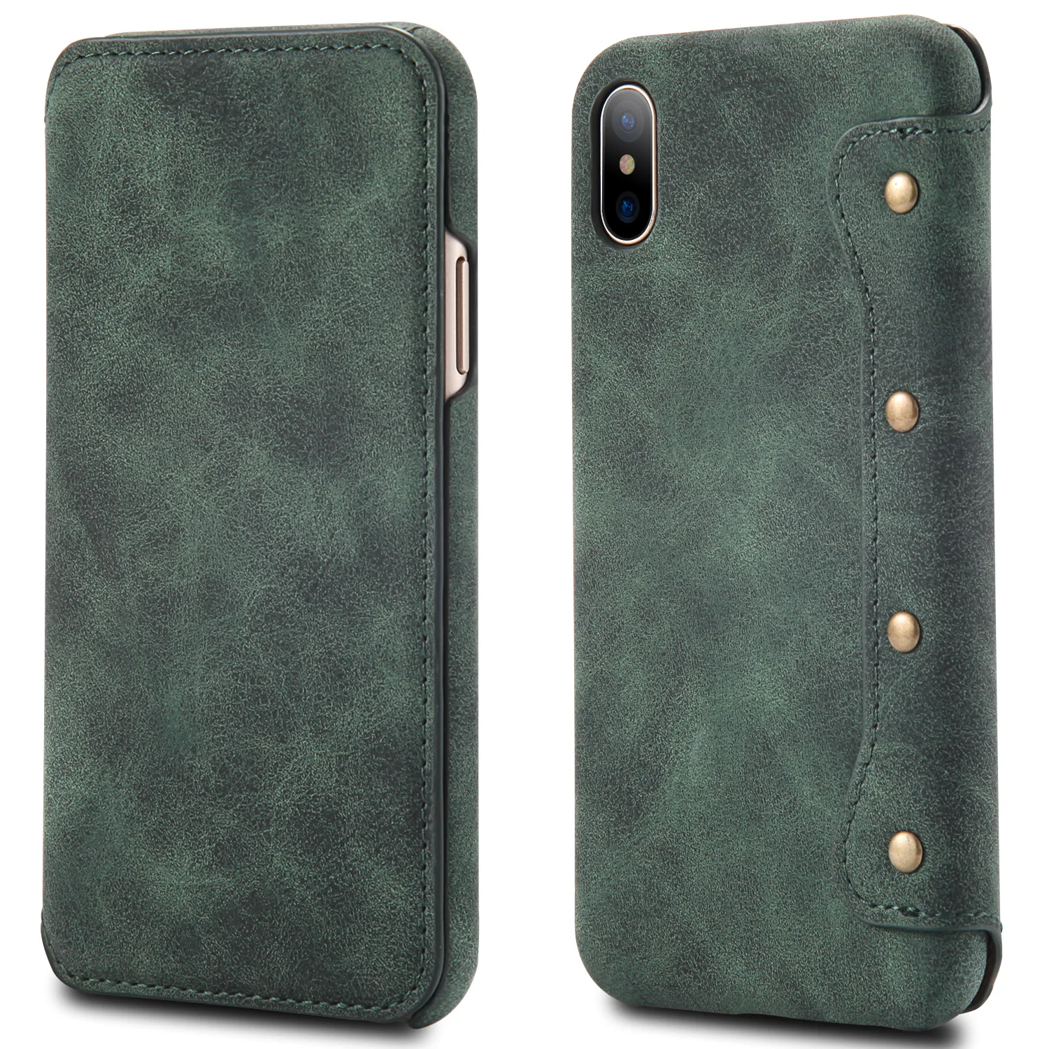 Кожаный чехол в стиле ретро для iPhone X XS MAX XR 8 7 6 Plus, чехол-бумажник для карт samsung S8, S9, S10 Plus, S10e, Note 8, Note9, флип-чехол