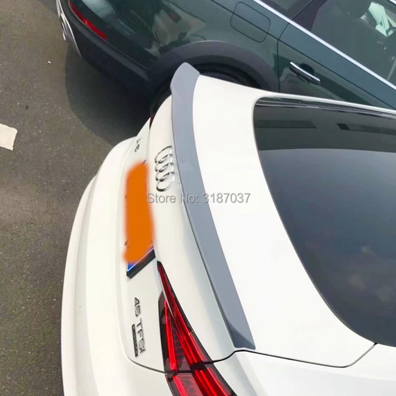 Для Audi A5 S5 спойлер 4 дверный 2015 2018 АБС пластик Неокрашенный задний на крыло крышу