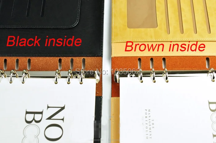 Черный коричневый роскошный высококачественный деловой блокнот брендовая