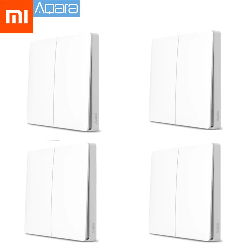 Xiaomi Aqara Mijia Умный домашний светильник с управлением одиночной пожарной проволокой ZigBee беспроводной ключ настенный выключатель