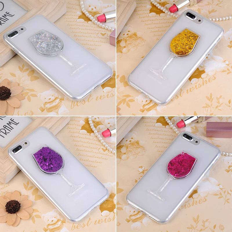 3D жидкость зыбучие пески Bling вина Стекло телефон случаях Обложка для samsung Galaxy A7 2015