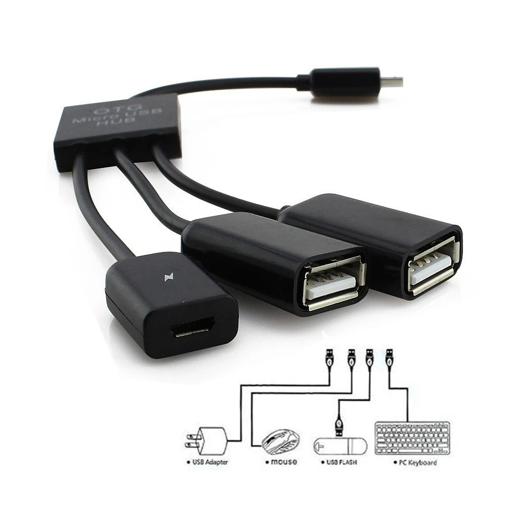 CHYI OTG мульти Порты и разъёмы концентратор USB 2 0 Micro разветвитель комбо хаб адаптер
