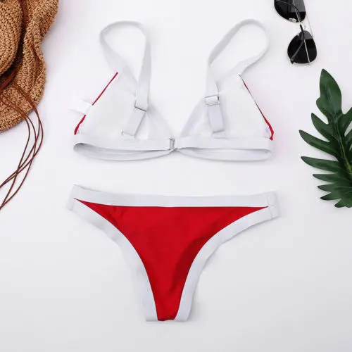 Новинка 2018 женский сексуальный комплект бикини бандажный купальник с низкой