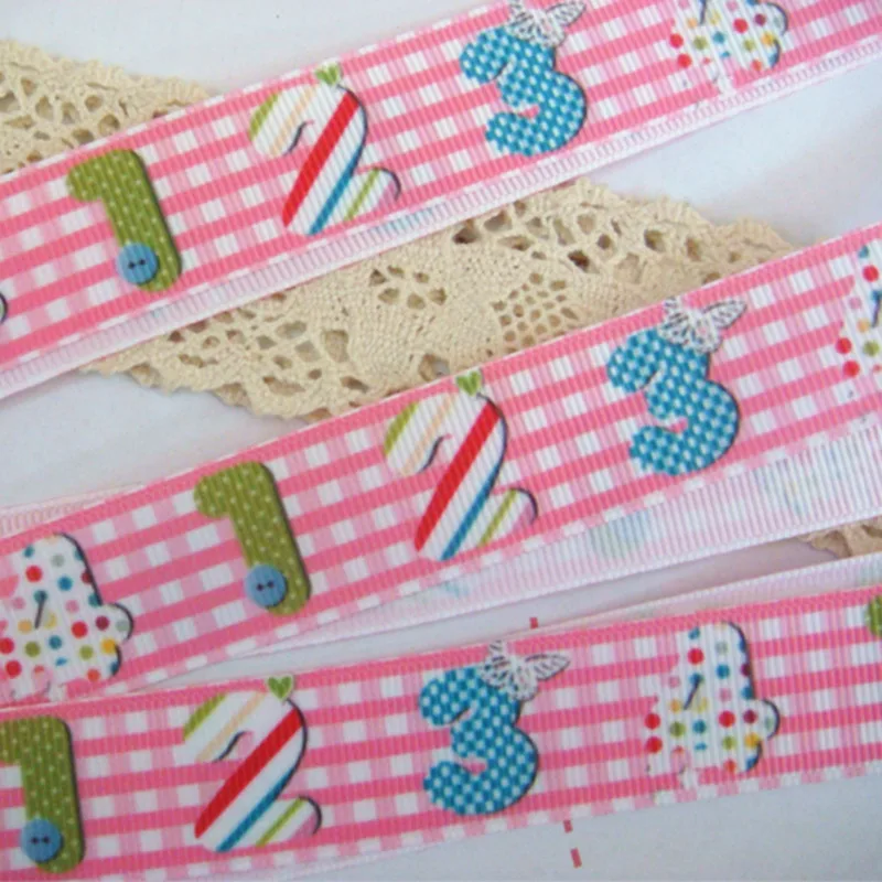 Корсажная лента Z222 с рисунком 5 ярдов 22 мм 7/8 дюйма|grosgrain ribbon|5 yardribbon ribbon |