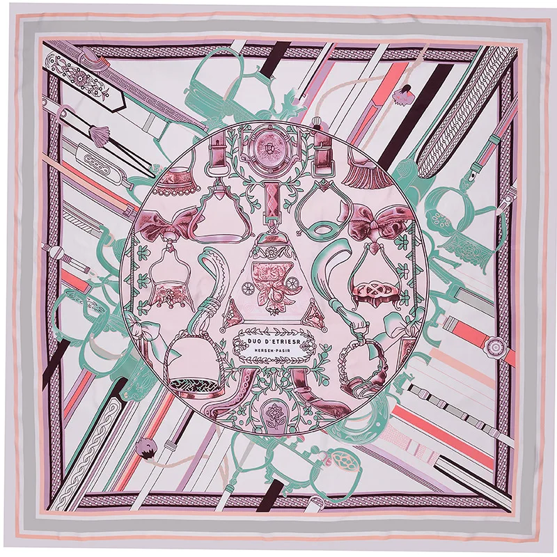 

2019 новый дизайн Шелковый квадратные женский шарф для женщин платки и палантины Бо бандана пляжный женский шарф в клетку с принтом хиджаб