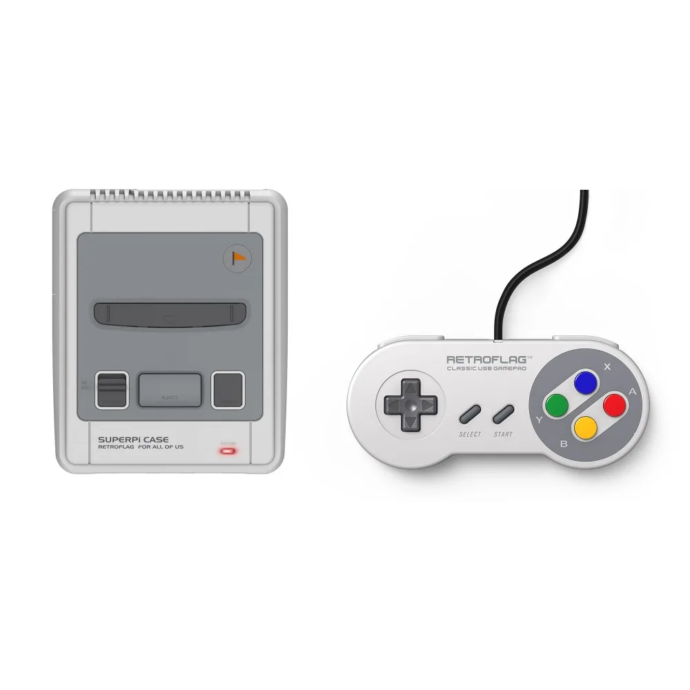 Retroflag SUPERPi CASE with Safe Shutdown and Wired Controller Deluxe Edition JCase Set Raspberry Pi 3 Model B 2 | Электроника
